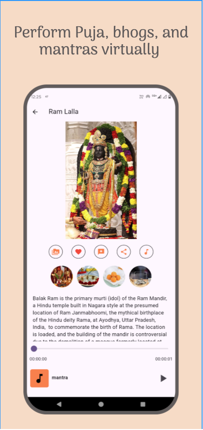 Bhakti App Calendar Screen